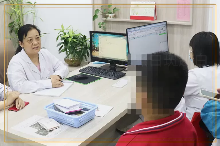 308激光为什么越照白斑越白