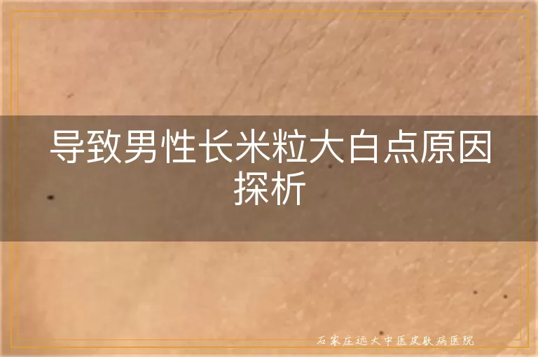 导致男性长米粒大白点原因探析