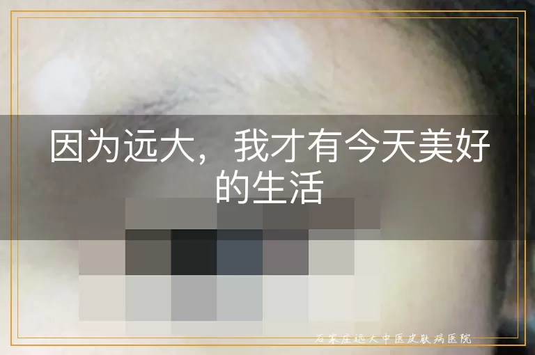 因为远大，我才有今天美好的生活