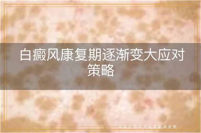白癜风康复期逐渐变大应对策略