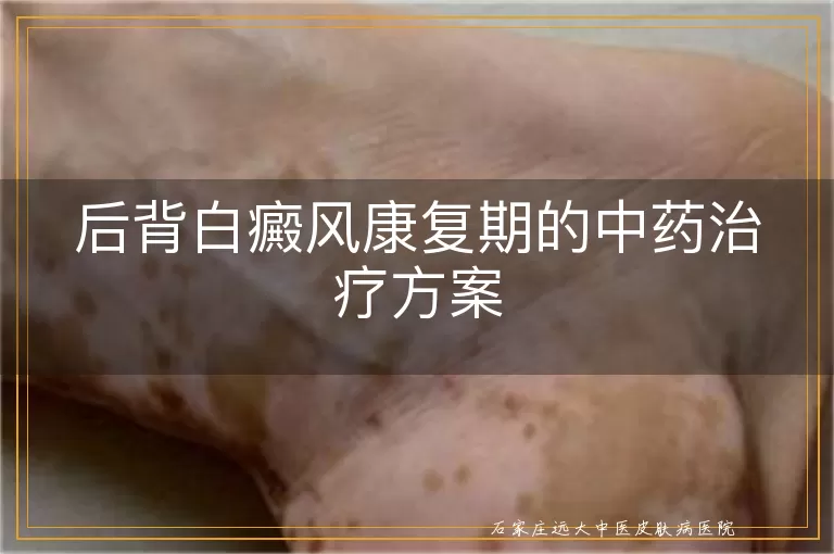 后背白癜风康复期的中药治疗方案