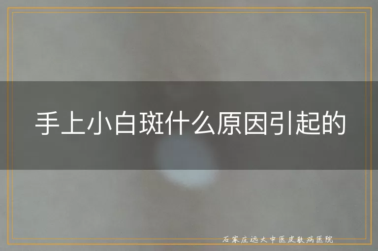 手上小白斑什么原因引起的