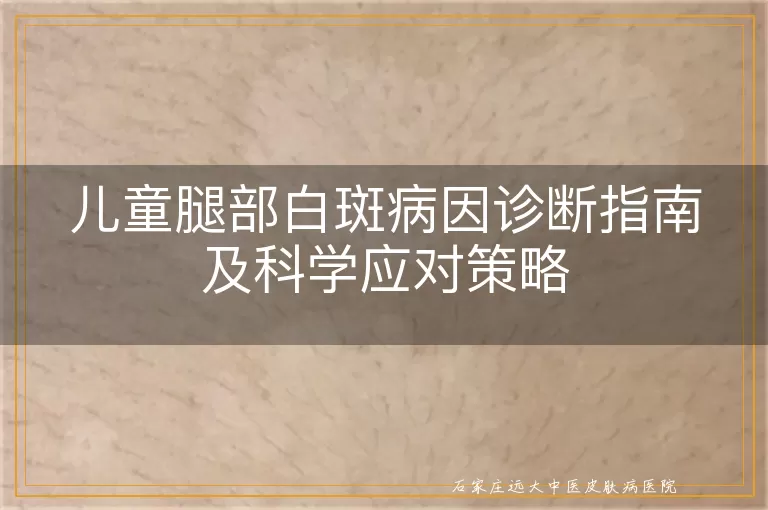 儿童腿部白斑病因诊断指南及科学应对策略