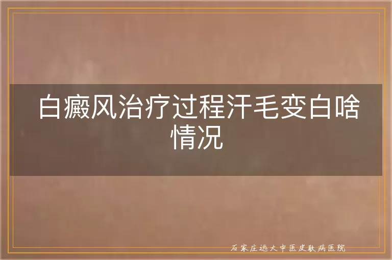 白癜风治疗过程汗毛变白啥情况